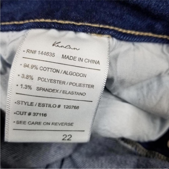 Kancan Maurices Highrise Buttonfly Cropped Jeans 22 Plus Size Denim Jean - Picture 2 of 9